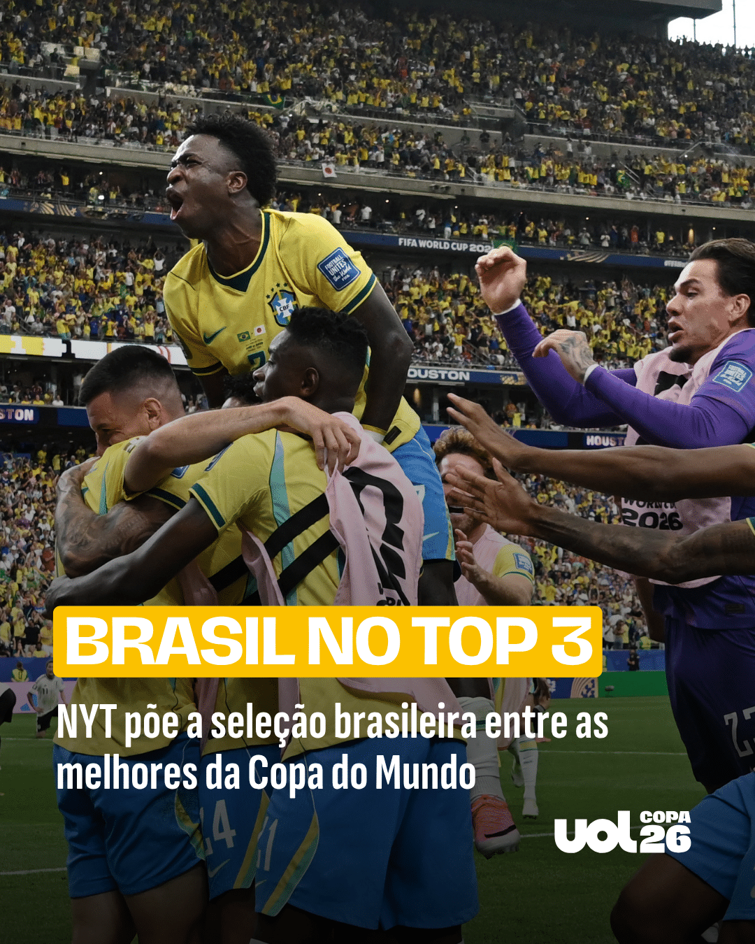 NYT põe a seleção brasileira entre as melhores da Copa do Mundo