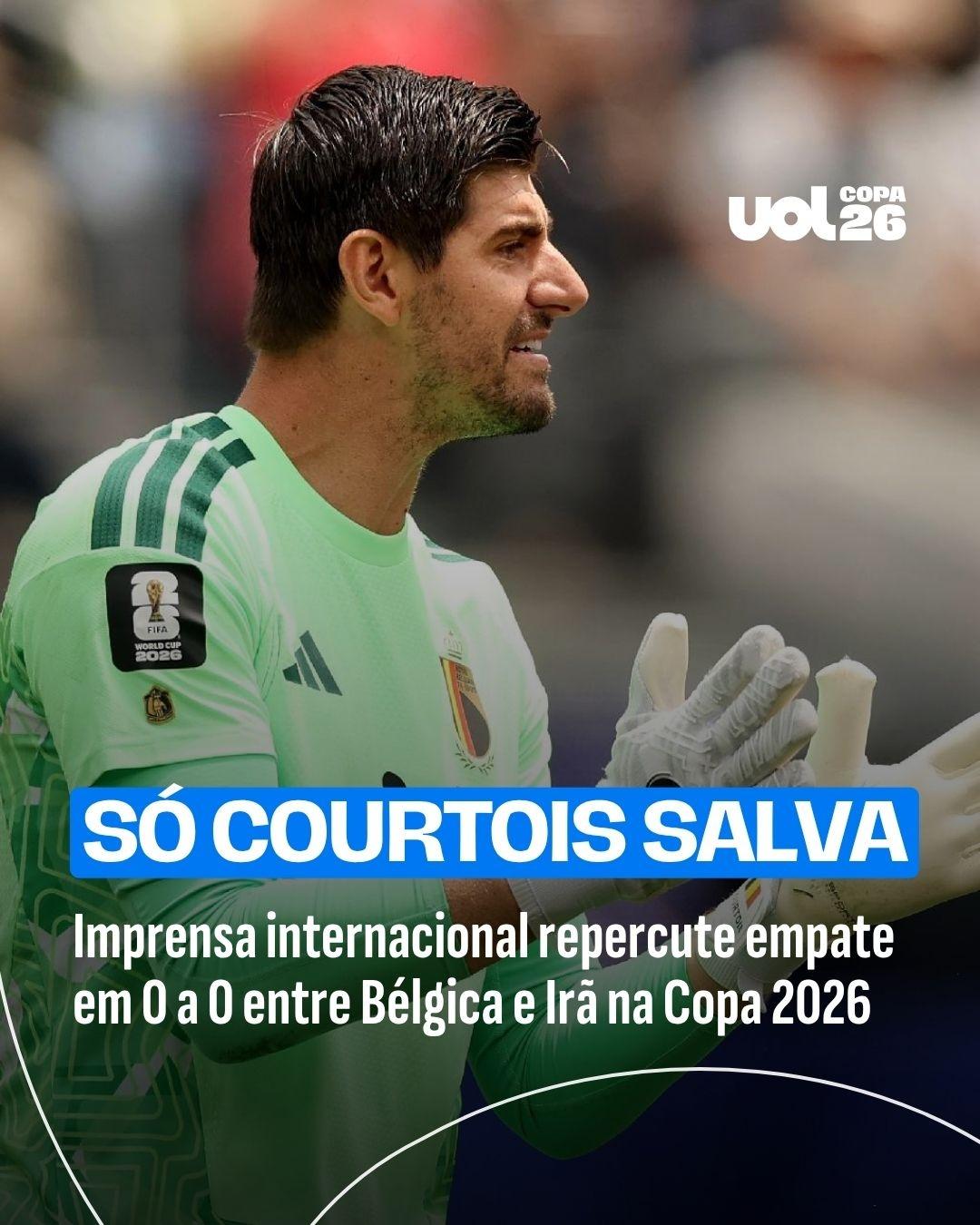 Só Courtois salva? Imprensa internacional repercute empate entre Bélgica e Irã na Copa