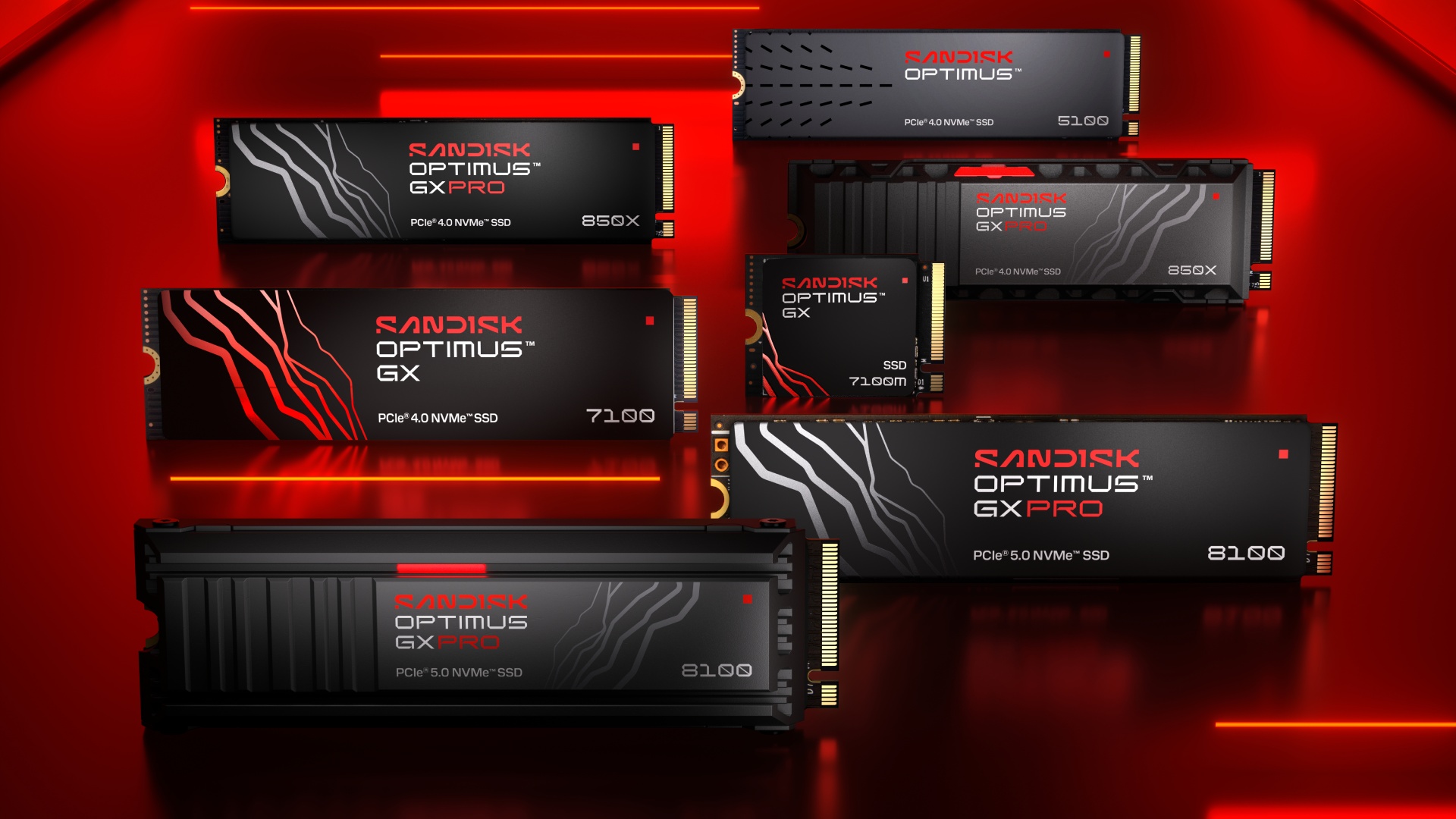 Sandisk lança sua nova linha de SSDs internos Sandisk Optimus, com modelos a partir de 1 TB