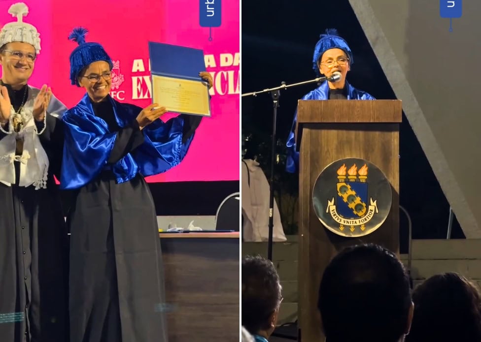 Marina Silva recebe título de Doutora Honoris Causa na Universidade Federal do Ceará
