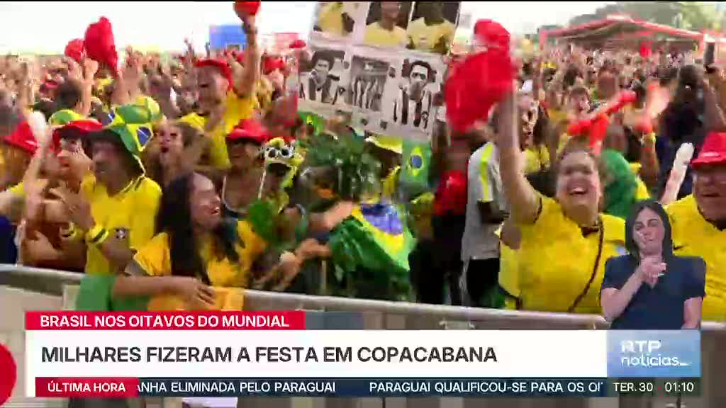 Festa em Copacabana. Otimismo canarinho invade as ruas do Rio de Janeiro
