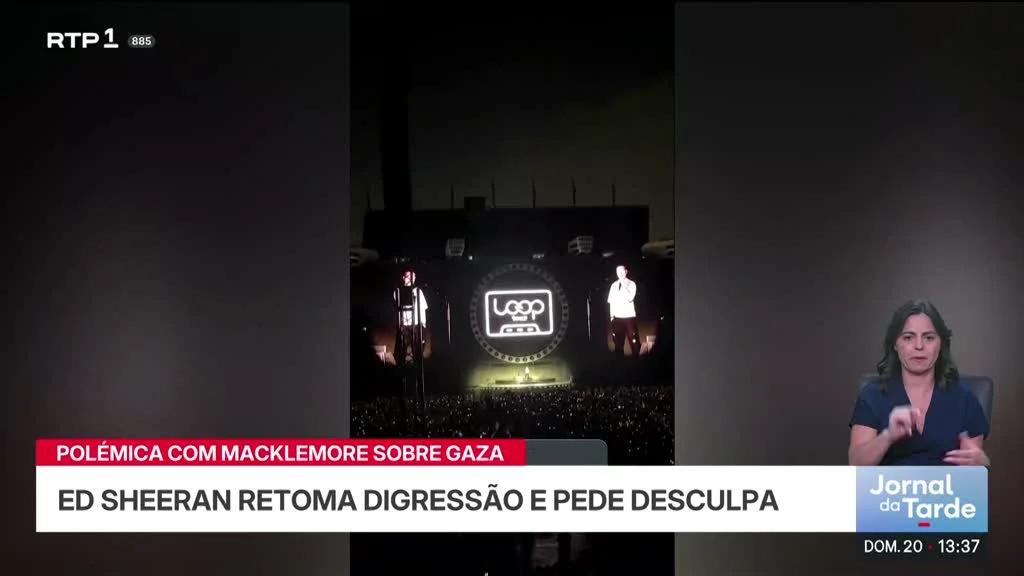 Causa palestiniana. Ed Sheeran pede desculpa após afastamento de Macklemore