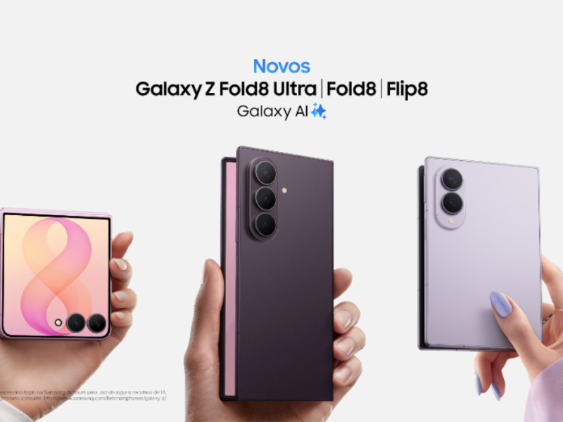 Samsung apresenta três celulares dobráveis da linha Galaxy Z; veja os modelos