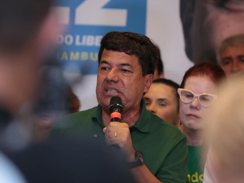 Mendonça Filho participa de ato com Raquel Lyra em Paulista