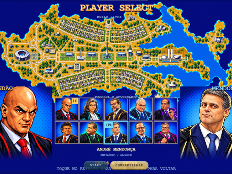 "Supremo Tribunal Fighter": crise no STF inspira jogo de luta