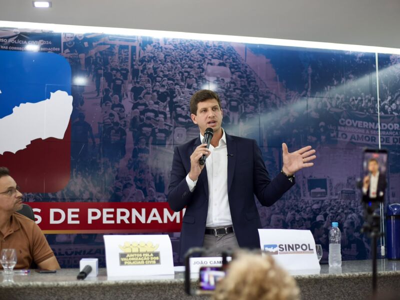 João Campos aponta falta de diálogo do governo com Sinpol e diz que gestão não construiu delegacias