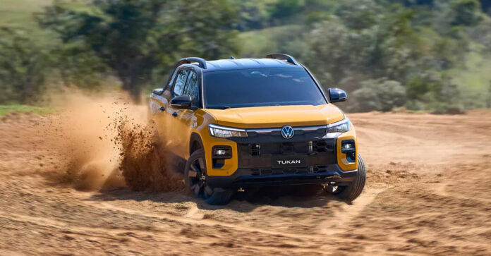 Picape 100% desenhada e produzida no Brasil, cabine dupla e design único: veja as novidades da Tukan, lançada pela Volkswagen