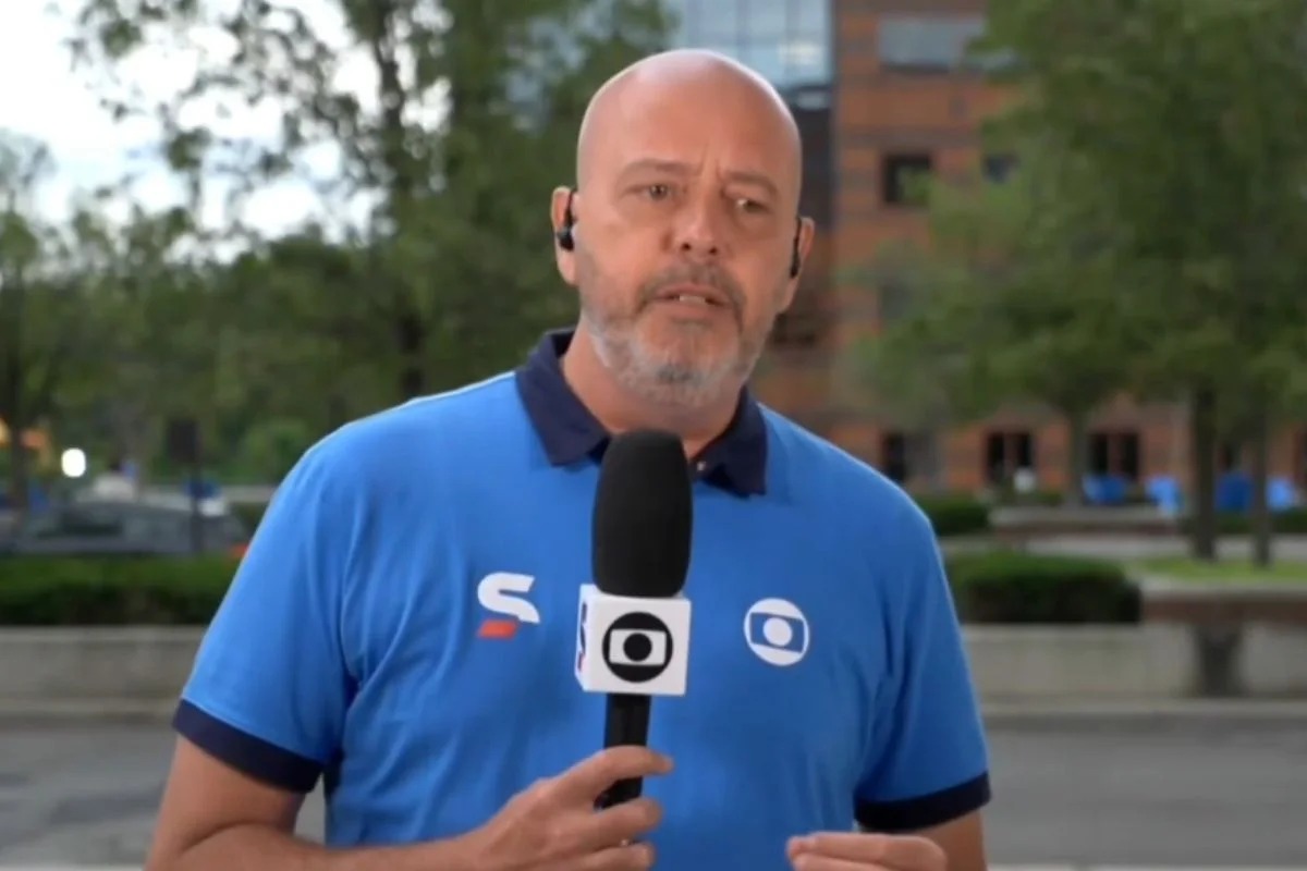 Alex Escobar passa mal ao vivo na Globo e assusta público durante cobertura da Copa