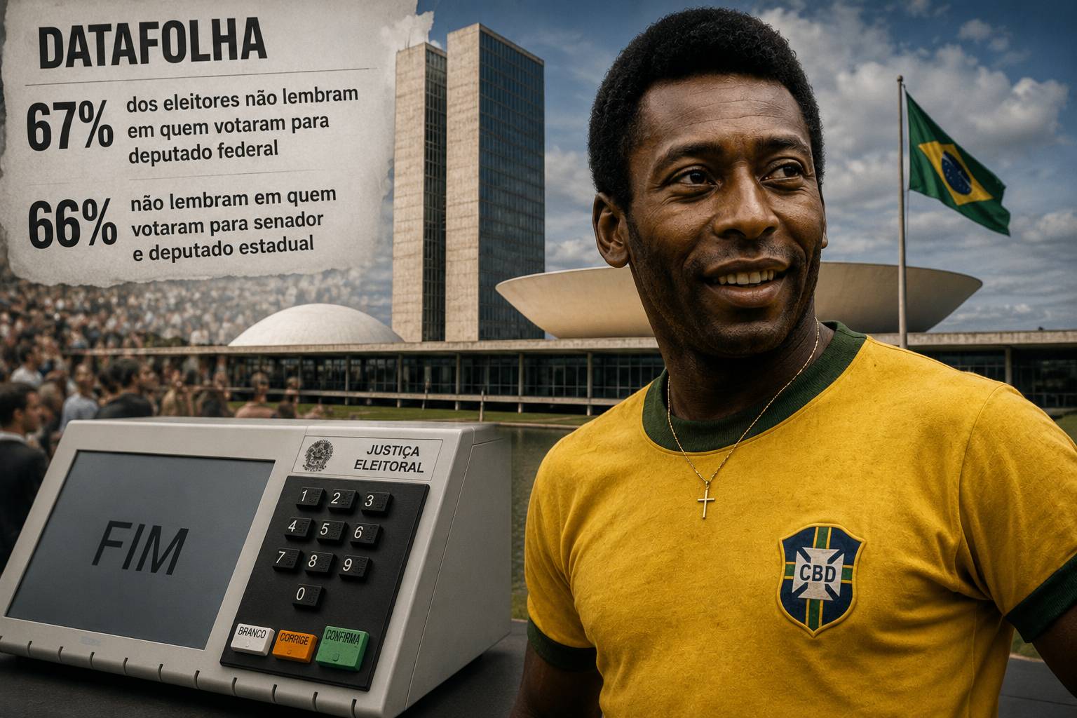 O Datafolha e rei Pelé