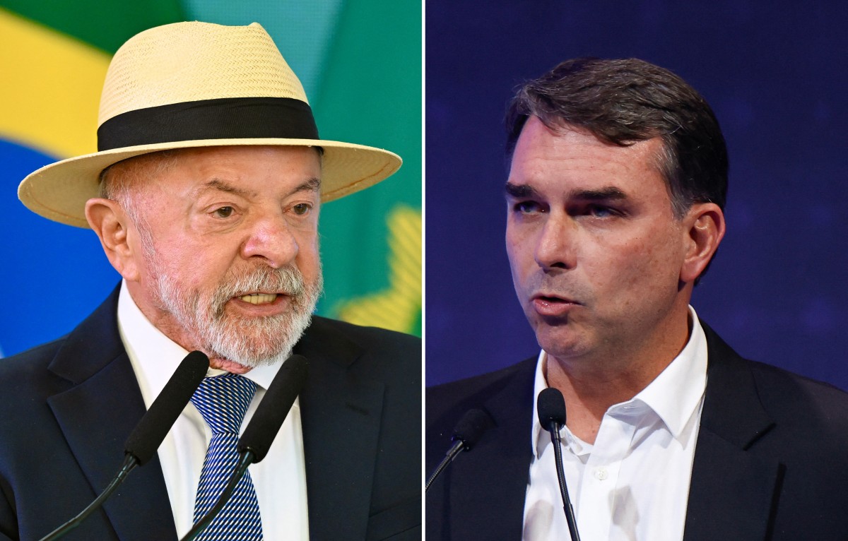 Lula diz que enfrenta poderosos e Flávio Bolsonaro busca voto feminino em primeiro programa na TV