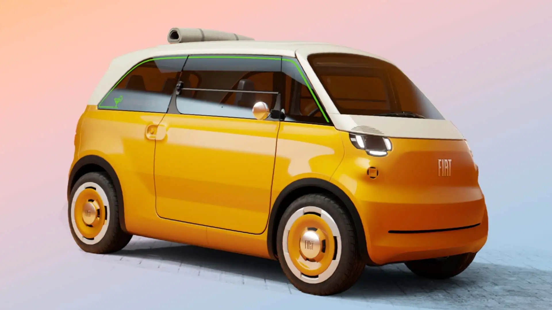 Fiat ressuscita espírito da 600 Multipla em um elétrico urbano de quatro lugares