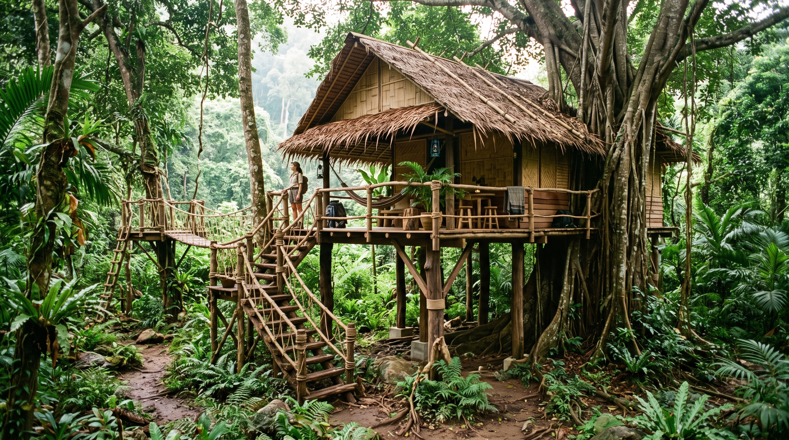Eles construíram uma casa moderna com piscina privada na floresta utilizando ferramentas básicas em 69 dias