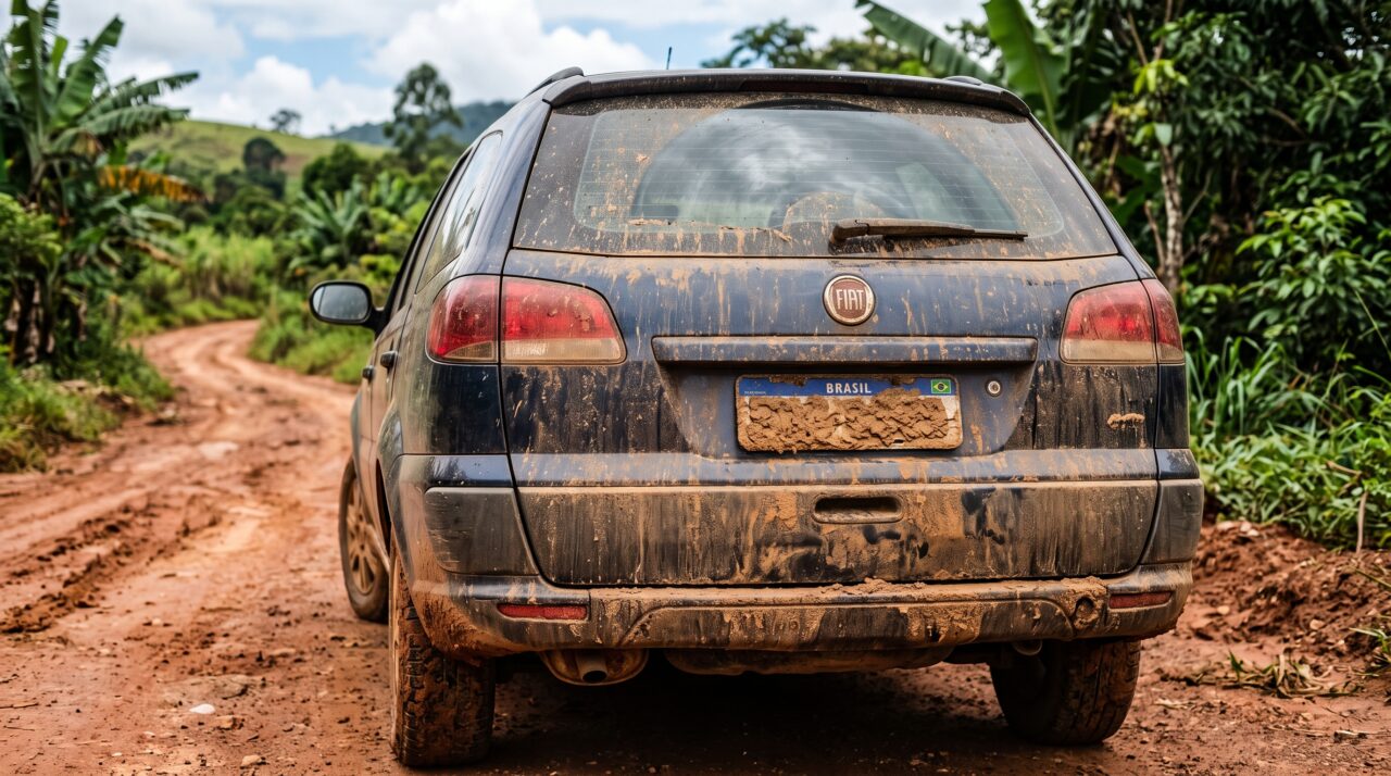 Rodar com a placa do carro coberta de lama após a chuva: o motorista pode ser punido?