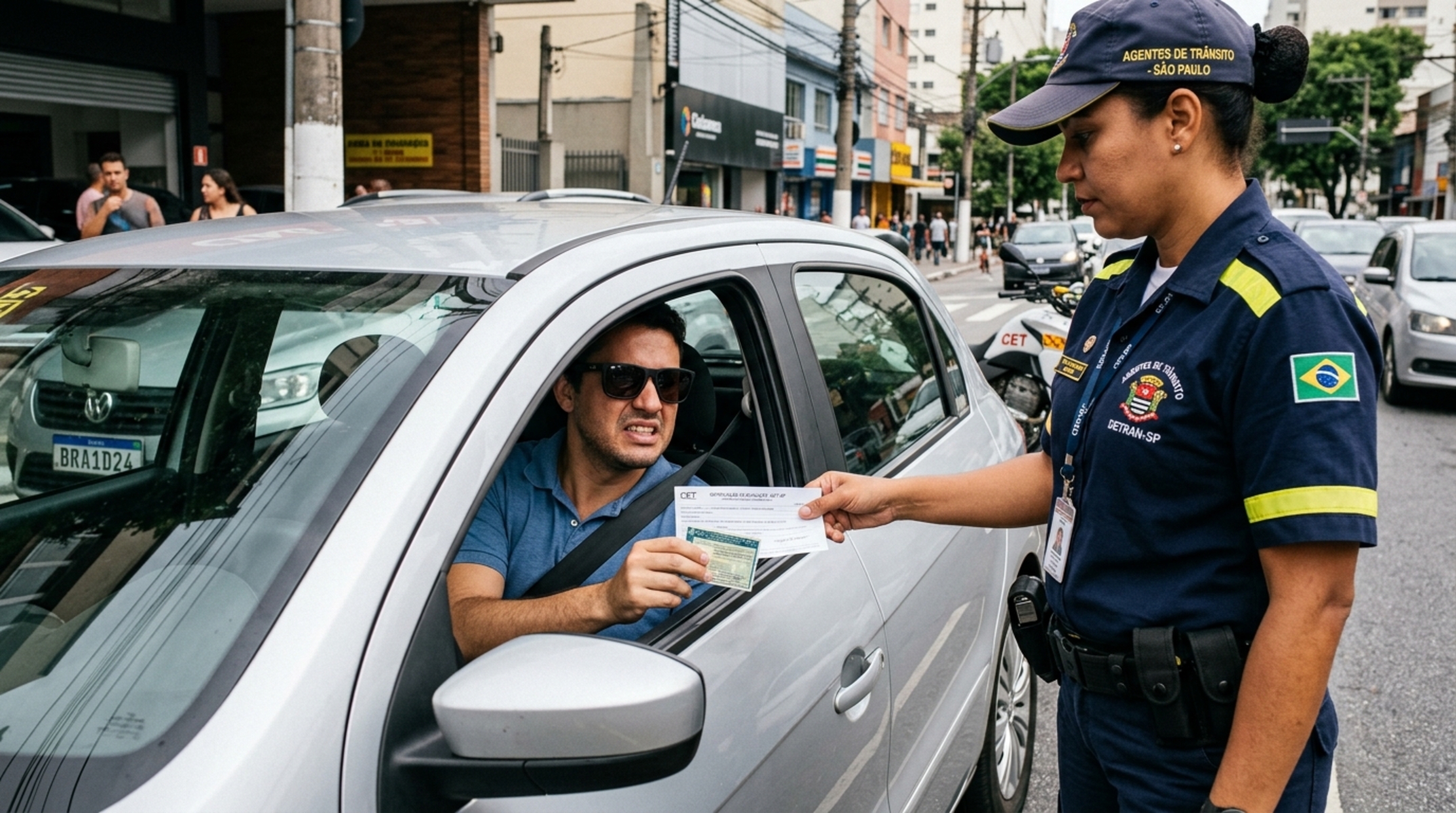 Motorista é multado após usar óculos de sol com grau vencido e acusa guarda de abuso de autoridade