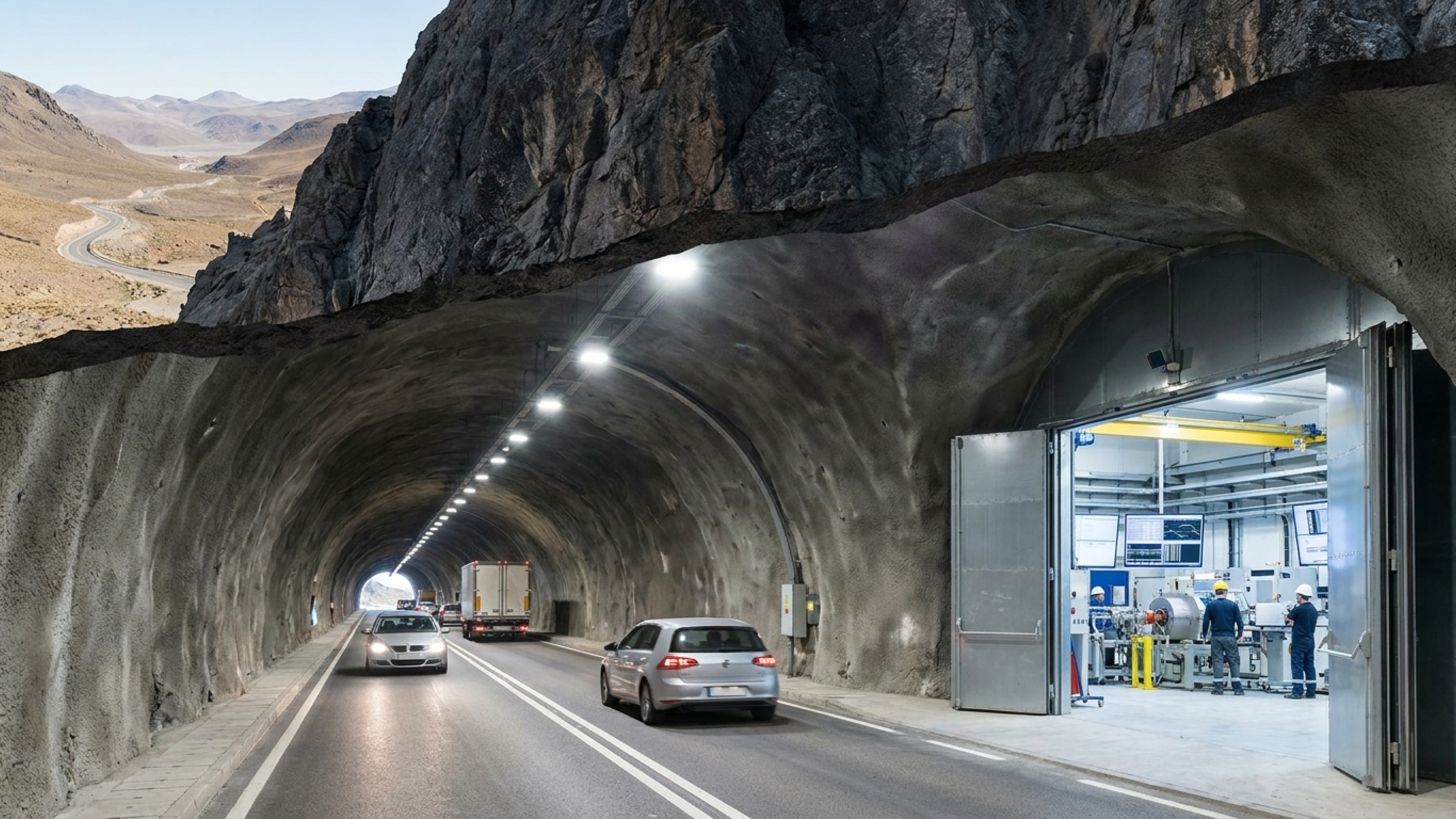 Abriram a Cordilheira dos Andes e construíram um laboratório subterrâneo: usam a montanha como um gigantesco escudo contra a radiação cósmica