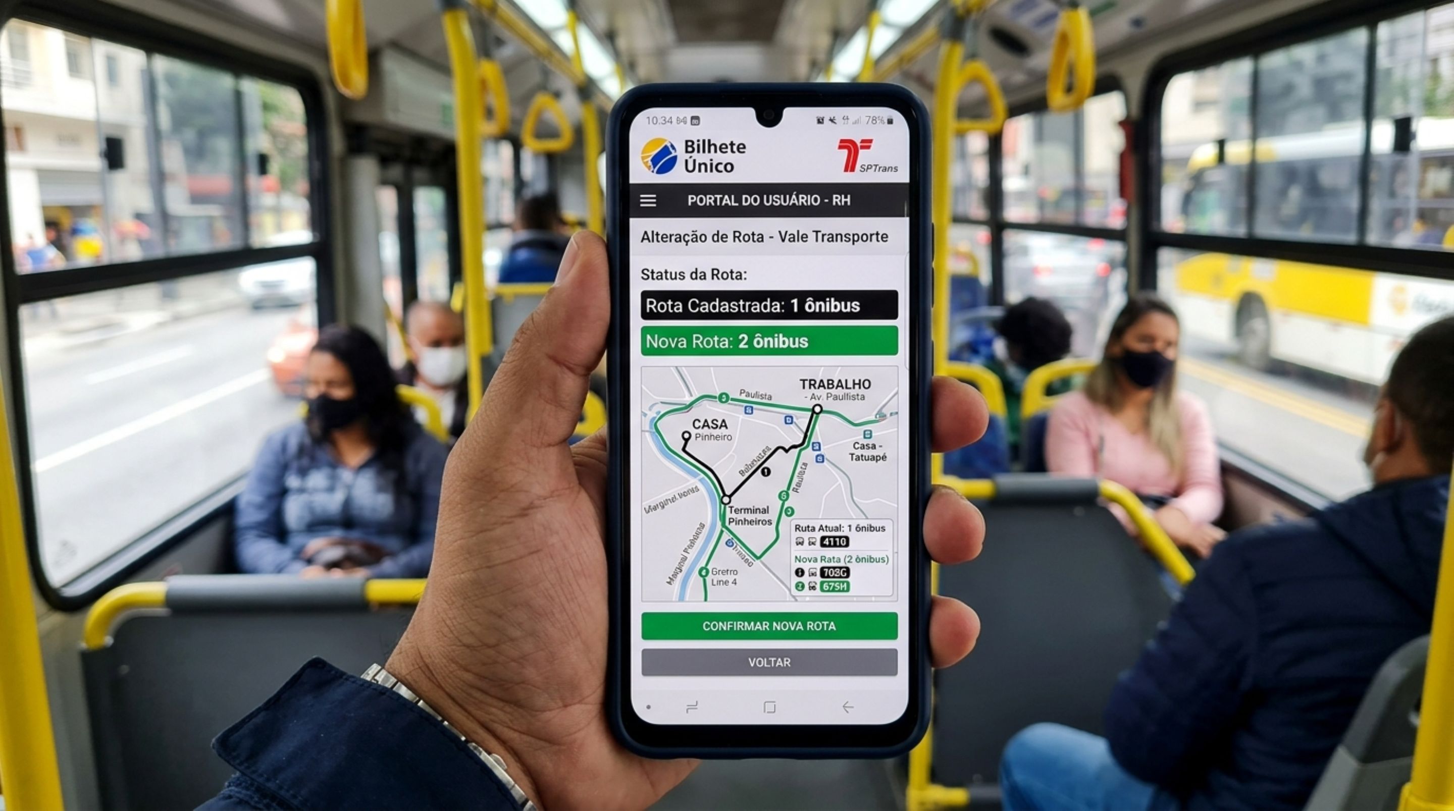 Funcionária muda de bairro, passa a usar dois ônibus para chegar ao trabalho e percebe que empresa continua depositando o valor do trajeto antigo, RH diz que ela deveria ter comunicado o novo endereço