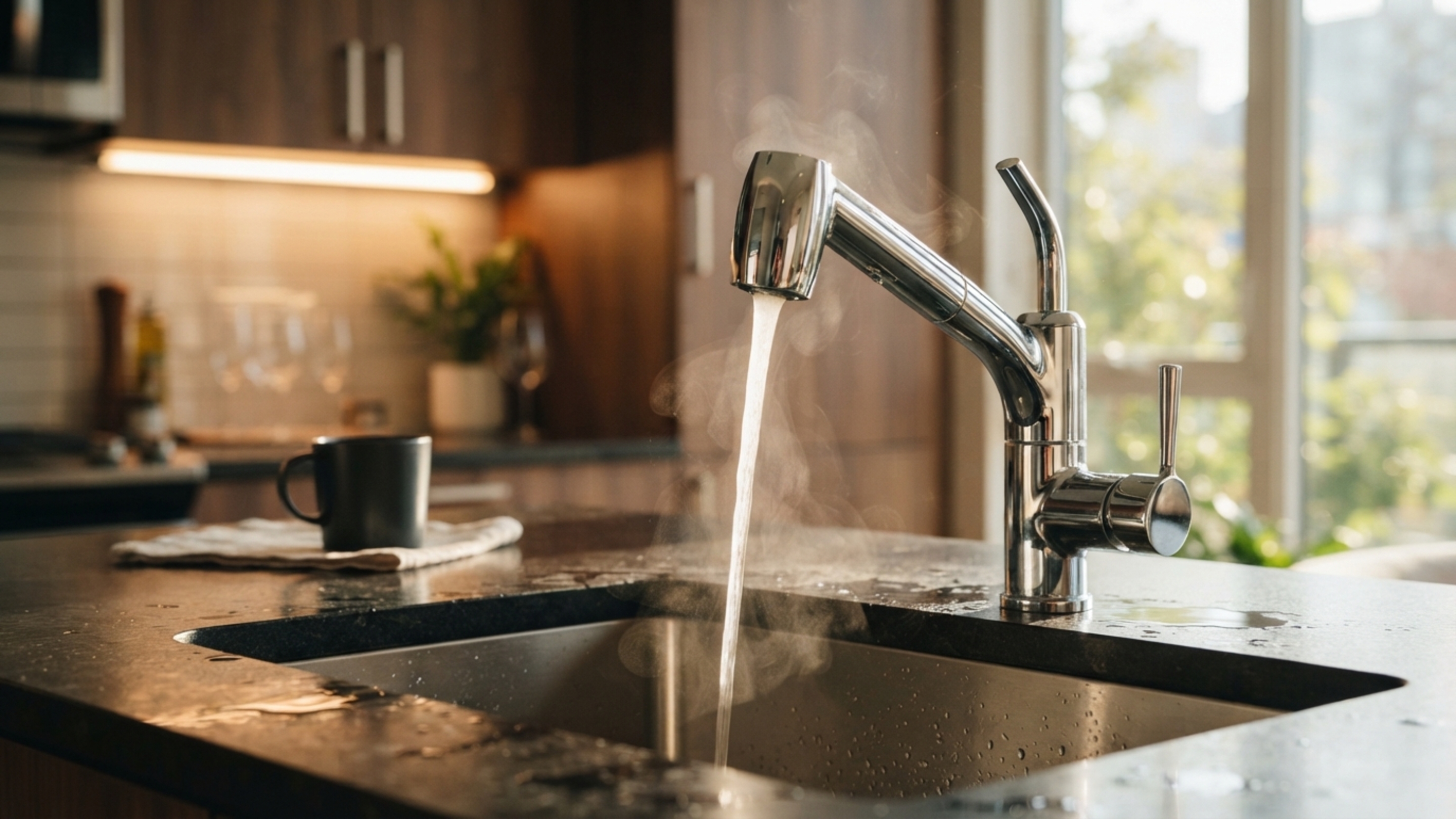 Torneiras gourmet com aquecedor elétrico instantâneo estão eliminando a necessidade de encanamentos complexos de água quente direto na planta