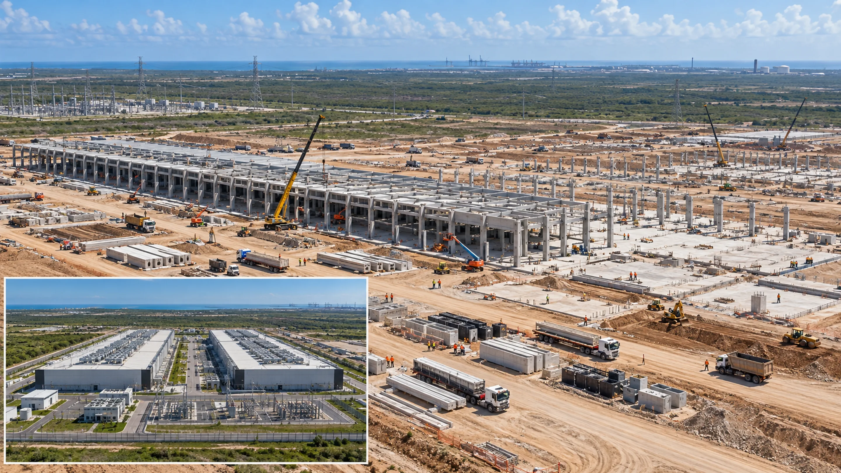 Megaobra de R$ 200 bilhões já avança no Nordeste e terá dois prédios que somam quase 150 mil m² para erguer o maior data center da América Latina