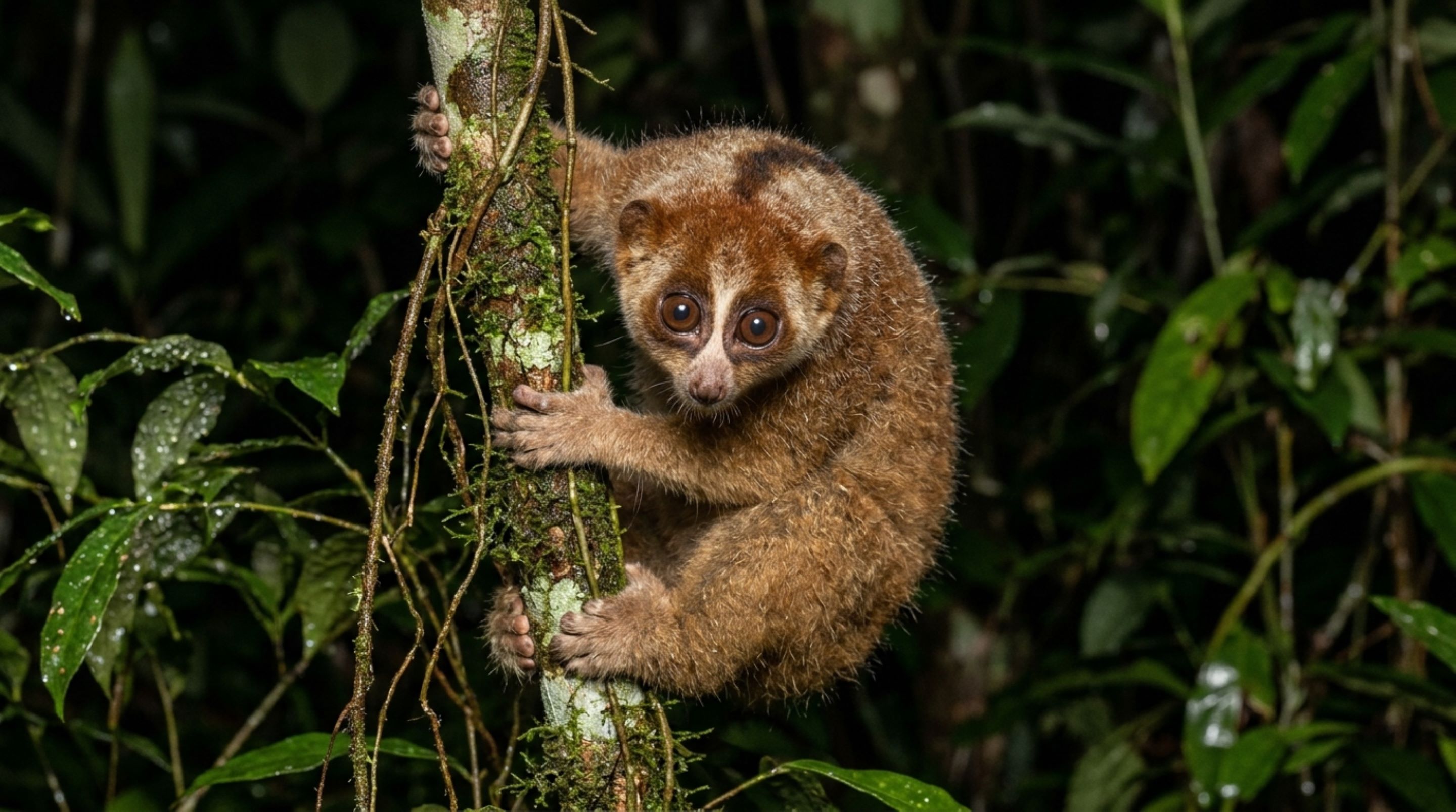 Um primata venenoso sumiu dos registros por quase um século e reapareceu onde minas e plantações já haviam tomado parte da floresta