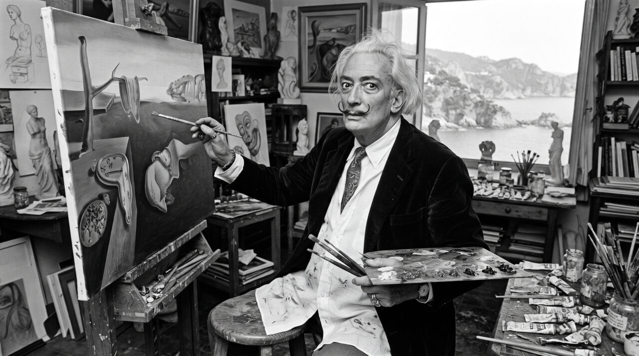 Salvador Dalí, o grande mestre do surrealismo, sobre a própria singularidade: “A única diferença entre mim e um louco é que eu não sou louco”