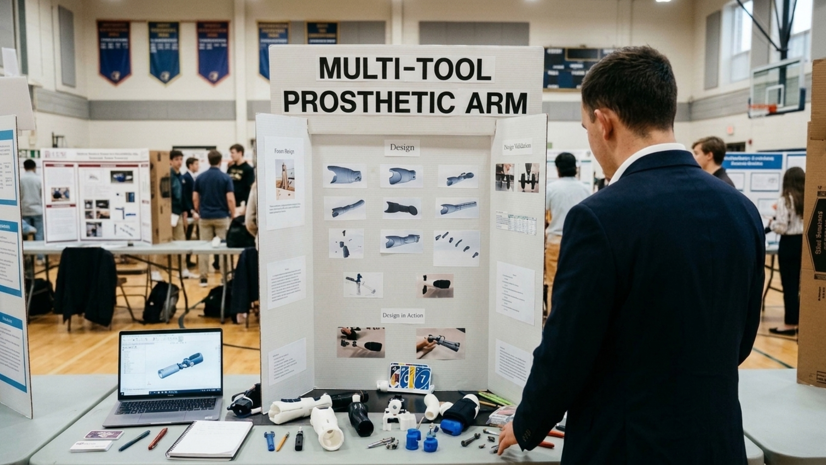 Estudante de 22 anos usa impressora 3D para criar prótese para a irmã de 7 anos, com peças que ajudam a jogar UNO, pintar e usar lanterna