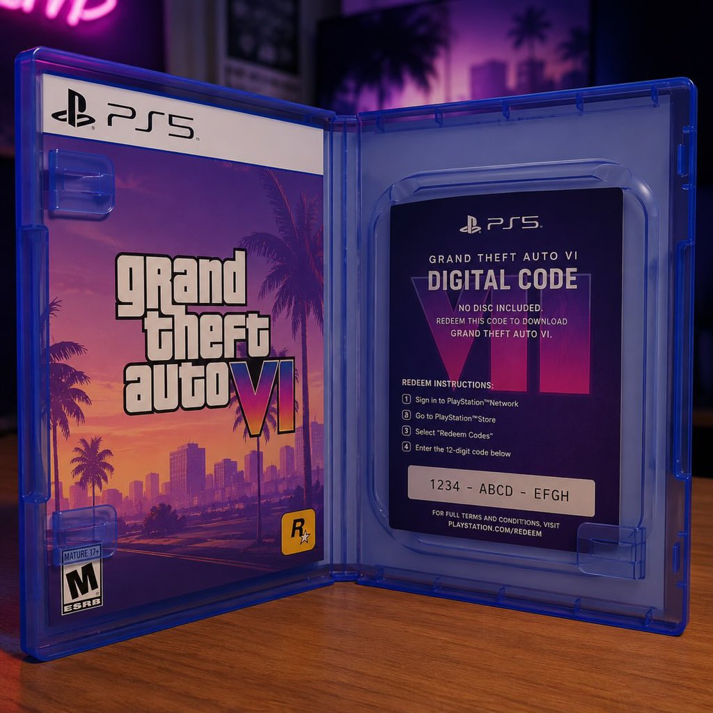 Sem disco e sem jogo na edição de colecionador. GTA VI já vendeu quase sete milhões de vendas e ainda não foi lançado