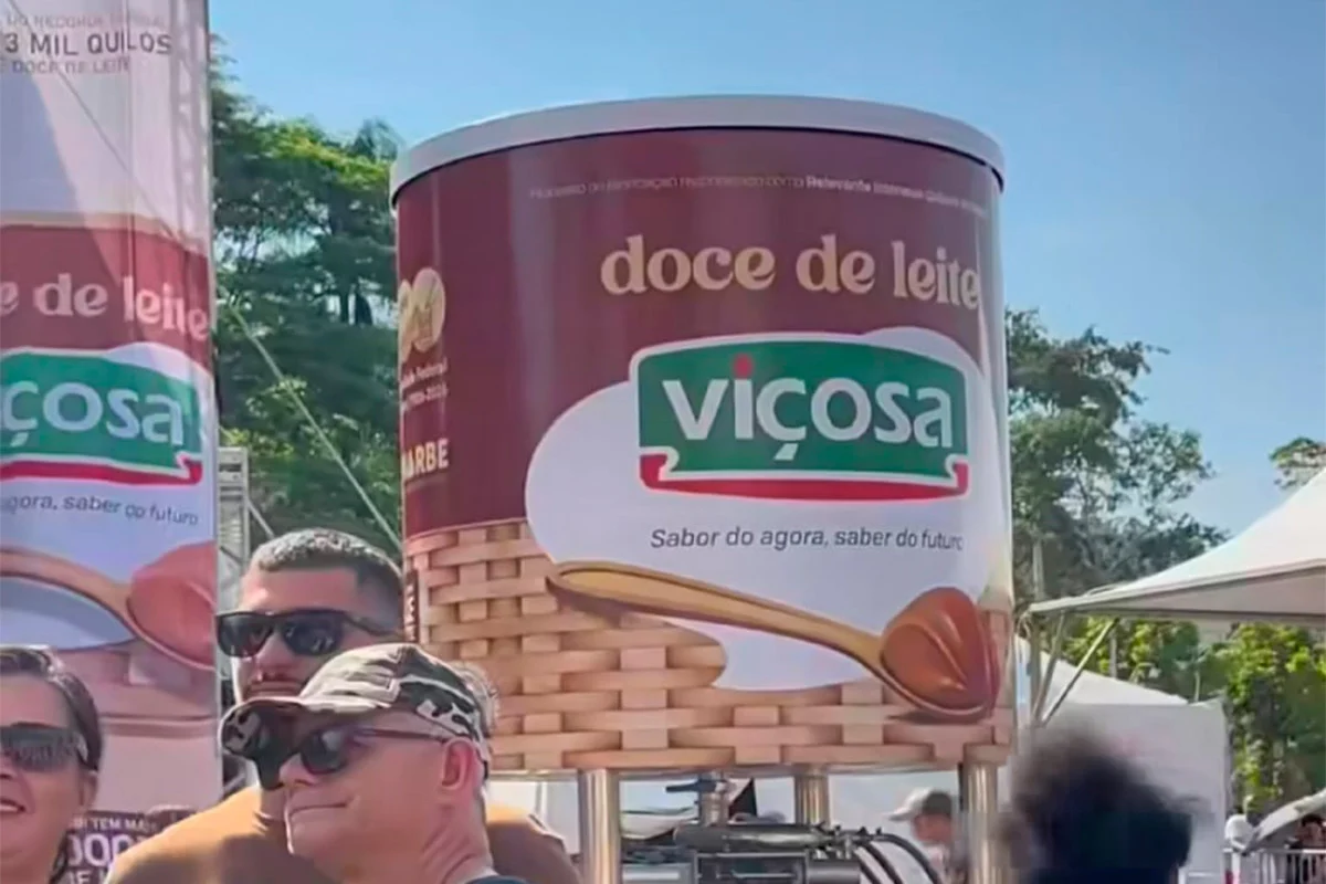 UFV quebra recorde e distribui 3 toneladas do maior doce de leite do mundo