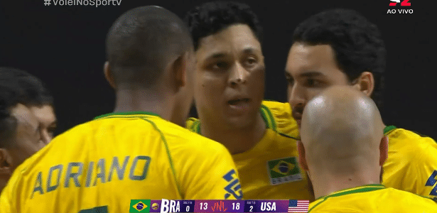 Vôlei: Brasil perde para os EUA por 3 a 0 e se complica na Liga das Nações
