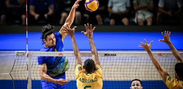 Ucrânia saca bem e impõe primeira derrota do Brasil na Liga das Nações
