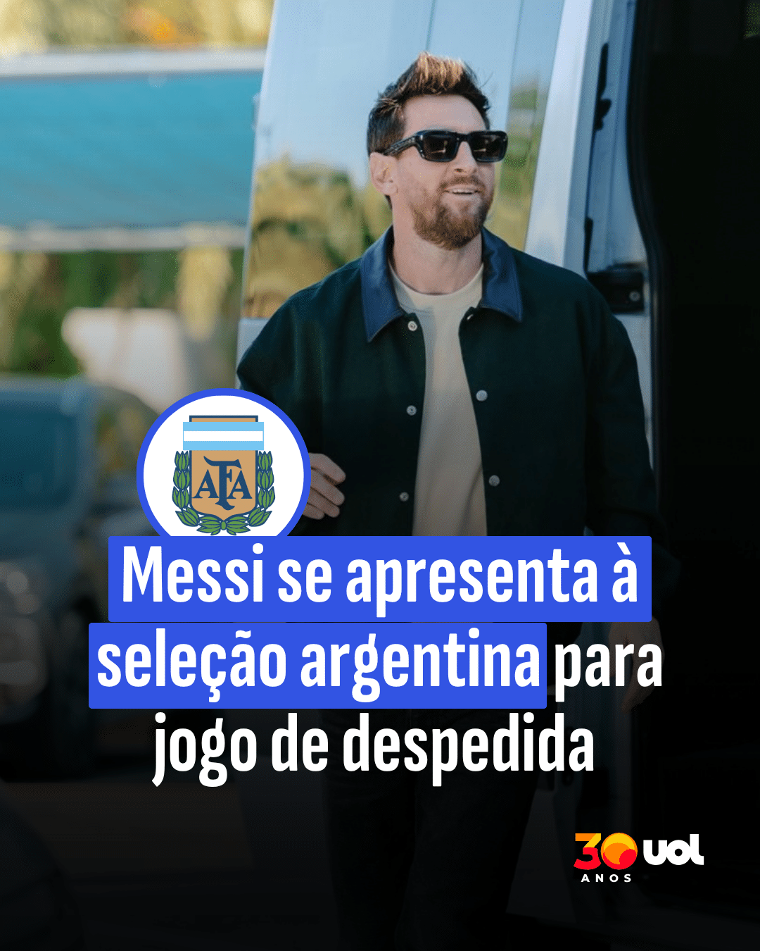 Messi se apresenta à seleção argentina para jogo de despedida