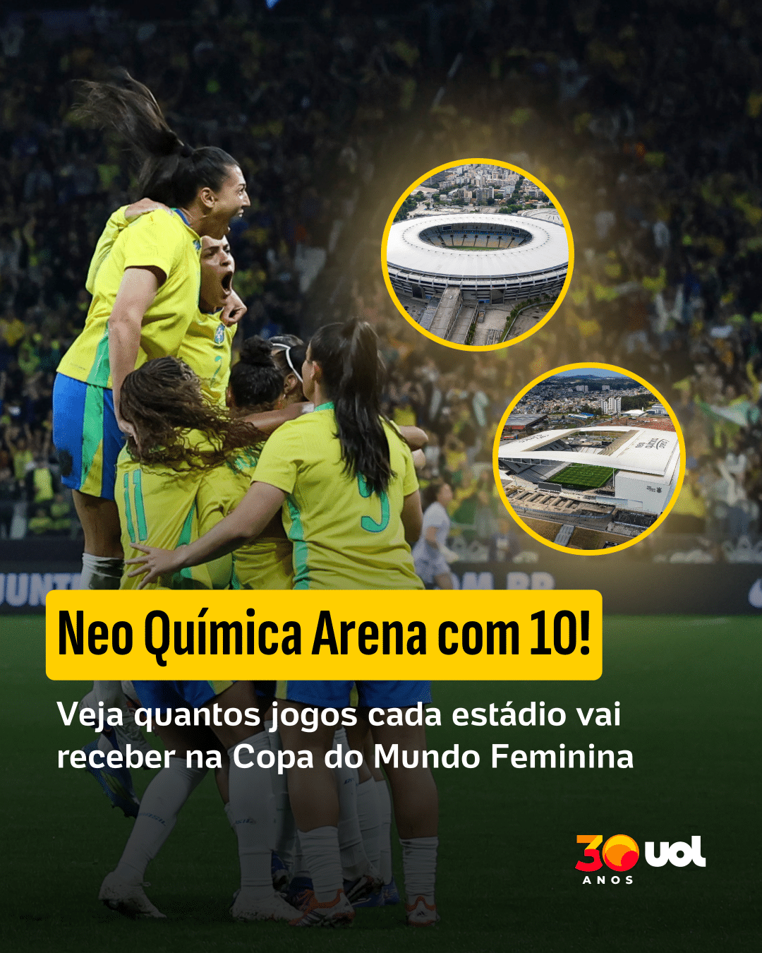Neo Química Arena com 10! Veja quantas partidas da Copa do Mundo Feminina cada estádio vai receber