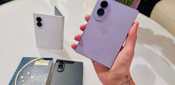 Celular dobrável Samsung com formato inédito chega ao Brasil por R$ 12.599