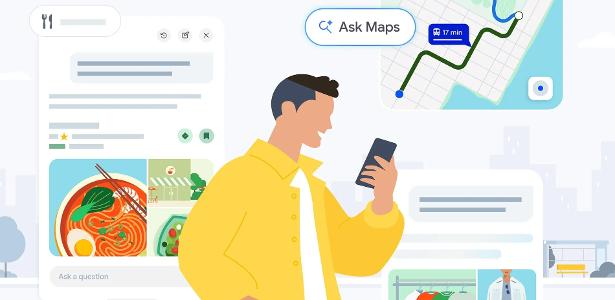 Pergunte ao Maps no Brasil: Google libera IA para ajudar a planejar viagens