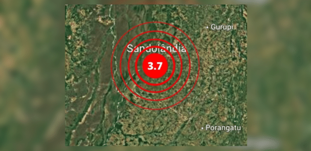 Tremor de terra de magnitude 3,7 é registrado no Tocantins