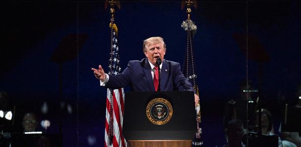 Donald Trump faz discurso pelos 250 anos de independência dos EUA
