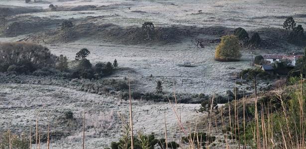 Potente massa de ar frio pode trazer neve a dois estados do Brasil