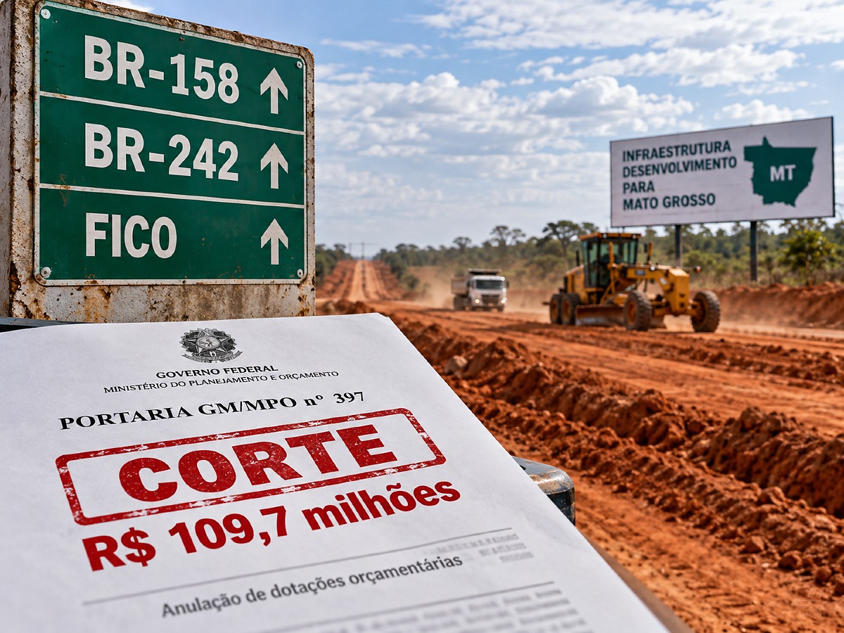 MT perde R$ 109,7 milhþes em dotaçþes para obras federais