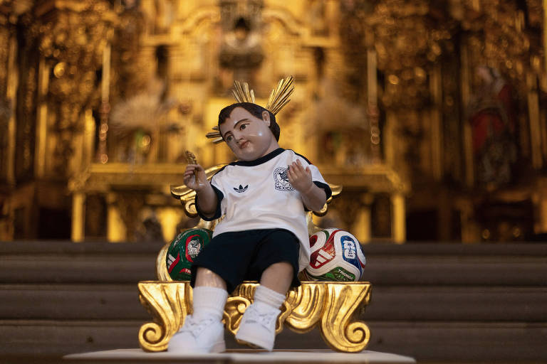 No México, vestiram até Jesus com a camisa da seleção