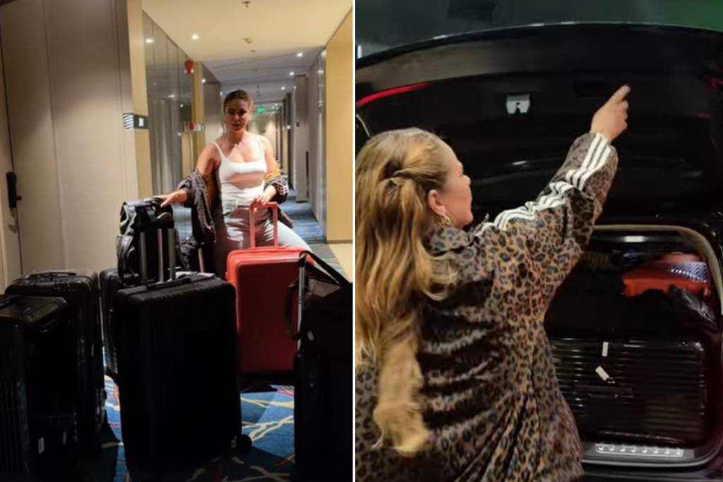'Levando a China inteira': Paolla Oliveira brinca sobre voltar ao Brasil com seis malas