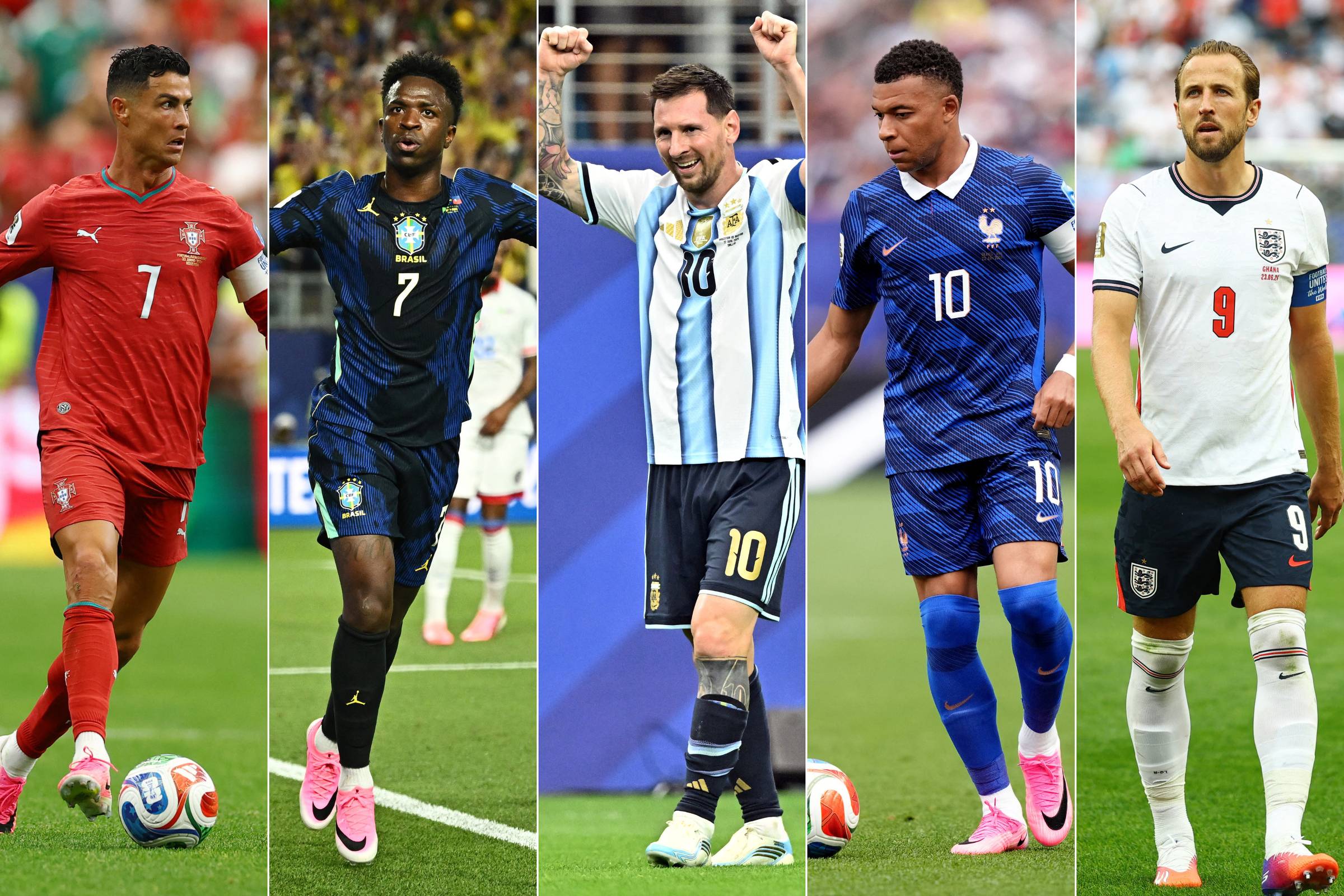 O lado empresarial de Messi, CR7, Vini Jr, Mbappé e outras estrelas do futebol