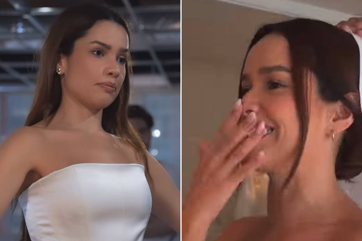 Juliette se emociona ao provar vestidos de noiva pela primeira vez: 'Não esperava chorar'