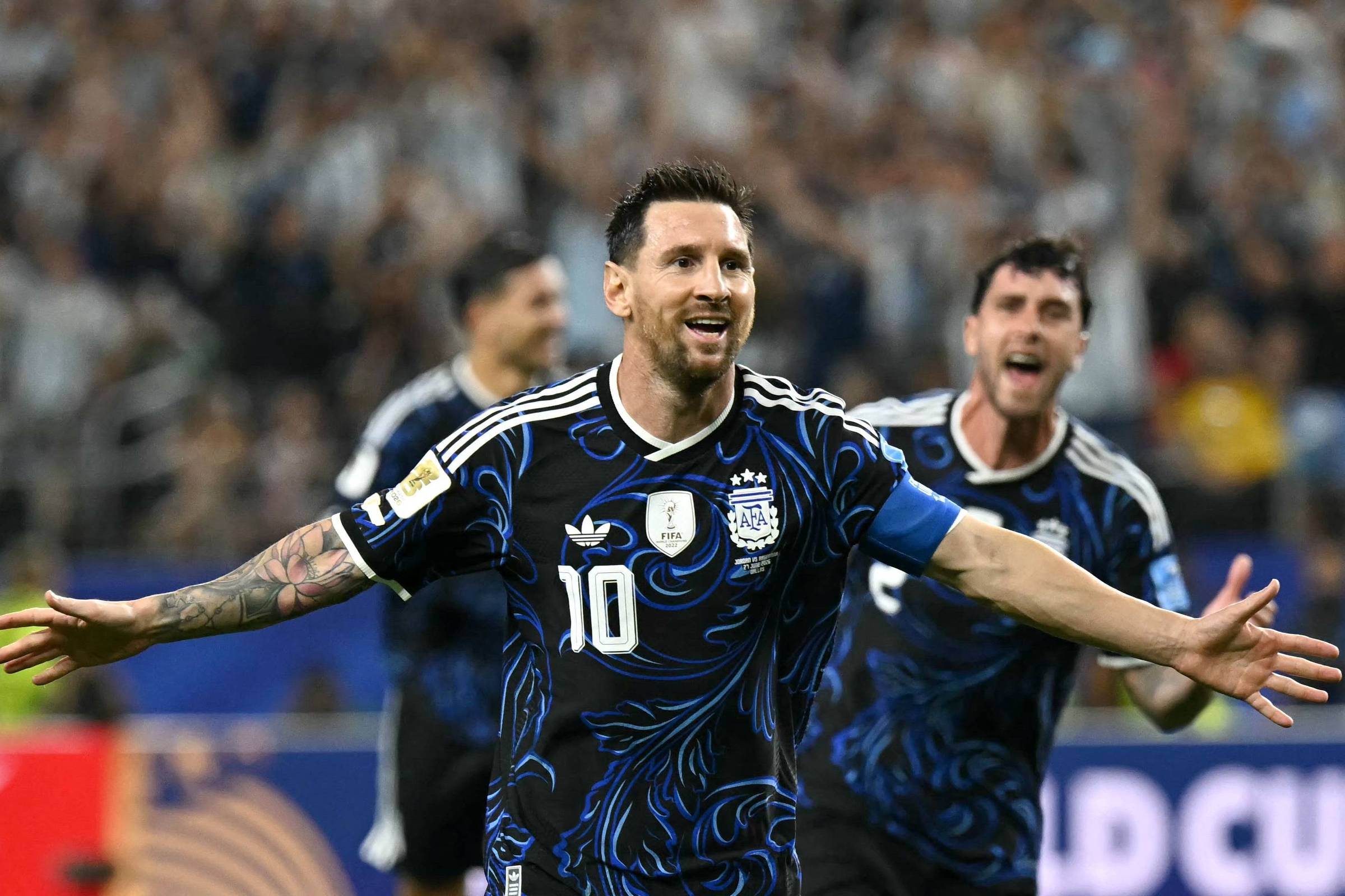 Com gol de Messi, Argentina bate Jordânia e faz segunda melhor campanha da Copa