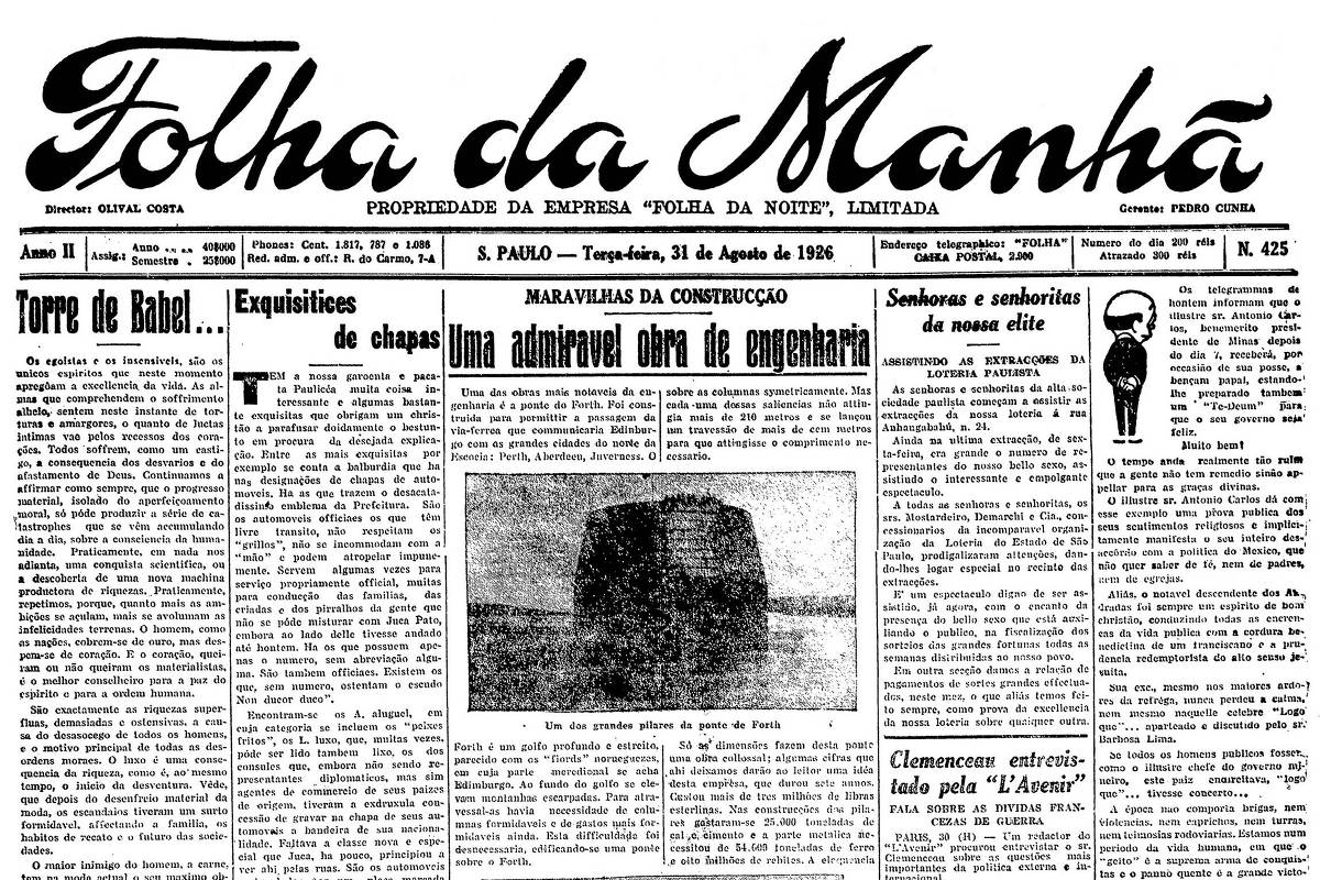 1926: Círculos políticos se alvoroçam à espera da formação do ministério