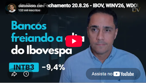 Assista ao comentário de fechamento do mercado 20/08