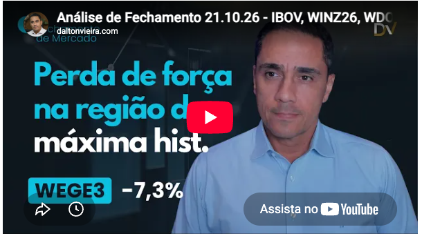 Assista ao comentário de fechamento do mercado 21/10