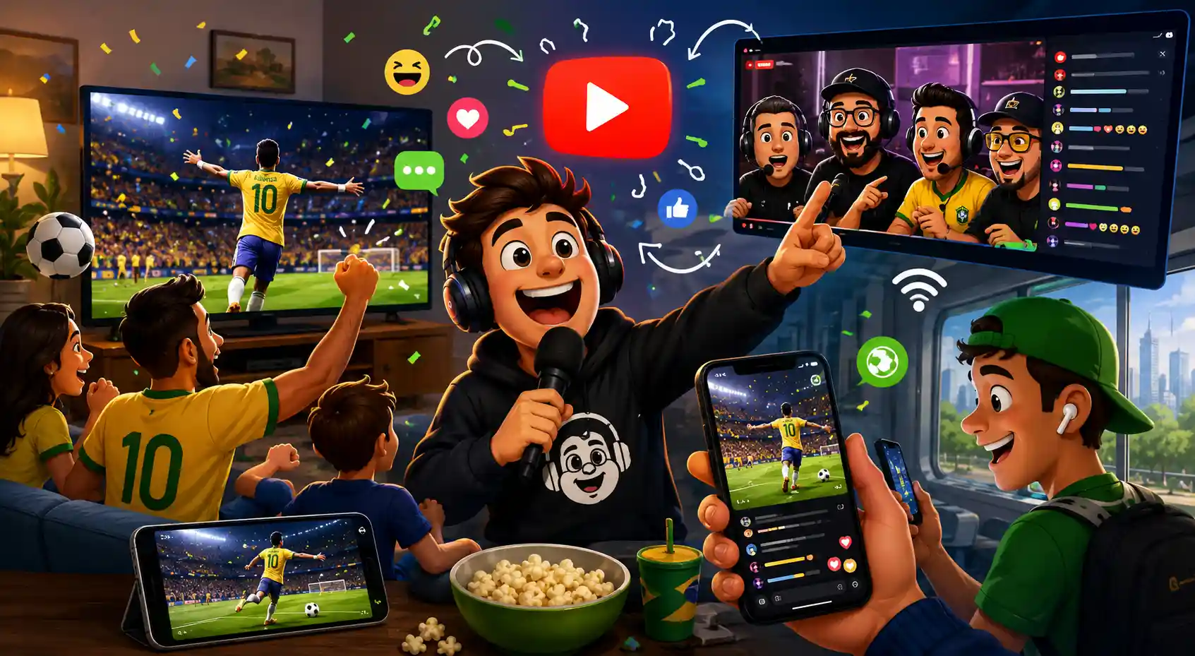 Sucesso da CazéTV é mérito do canal ou efeito da Copa do Mundo? Os números merecem uma análise mais cuidadosa