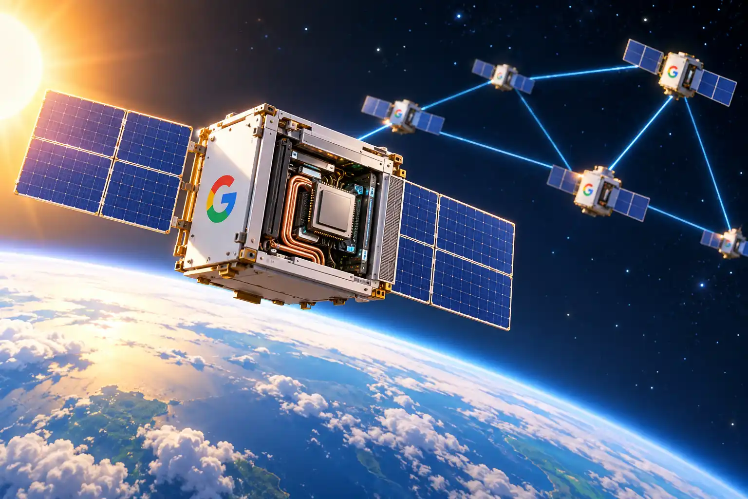 Google vai colocar uma TPU em órbita para testar data center de IA no espaço