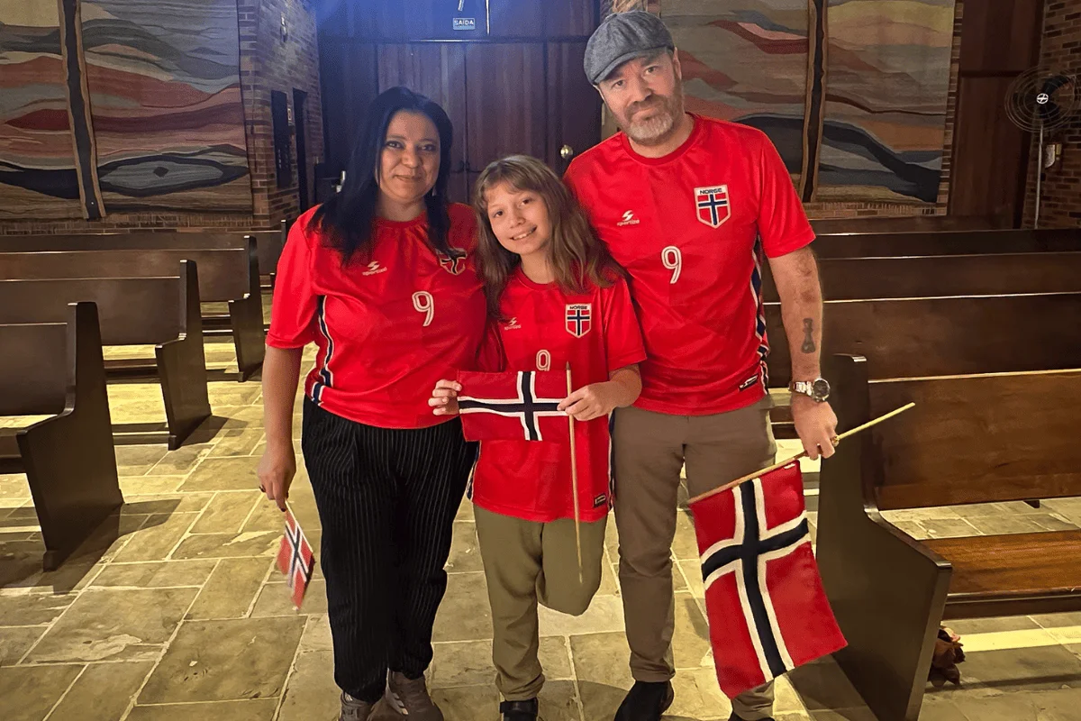 Noruegueses de SP têm fé em Haaland e coração dividido com o Brasil