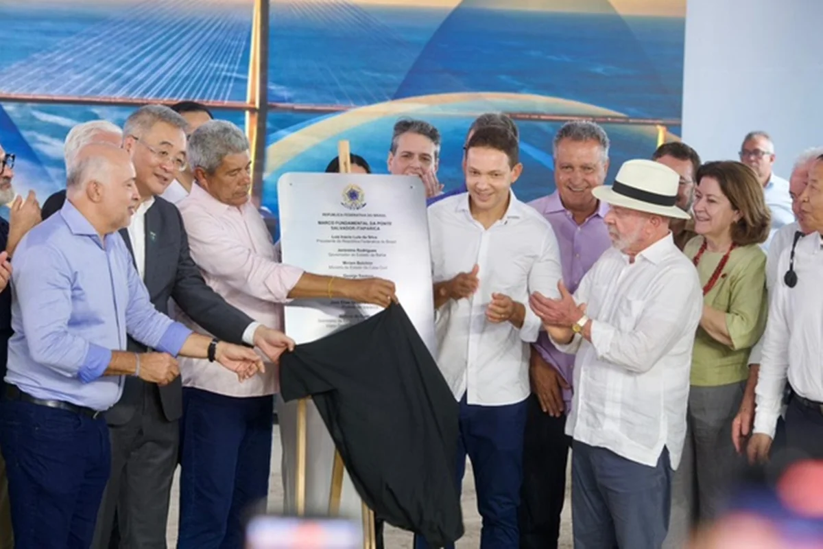 Lula lança obra de megaponte que ligará Salvador à Ilha de Itaparica