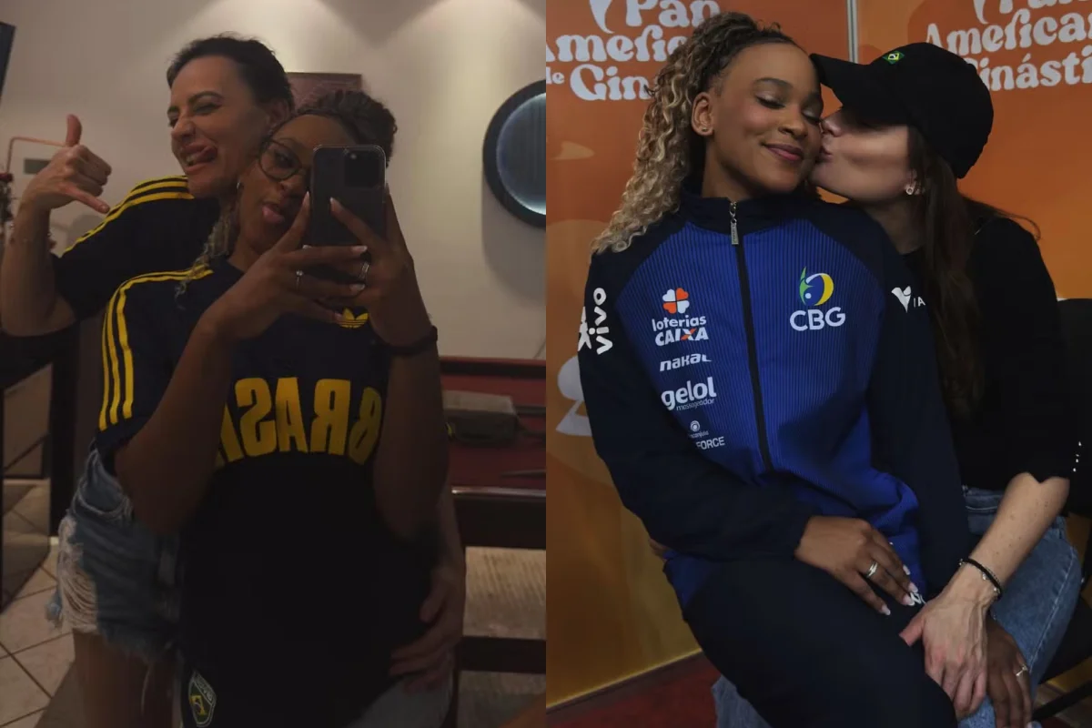 Rebeca Andrade aparece com empresária após equipe negar namoro